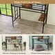 preview thumbnail 3 of 3, Twin Loft Bed with Metal Frame, Storage Shelf, and Ladder