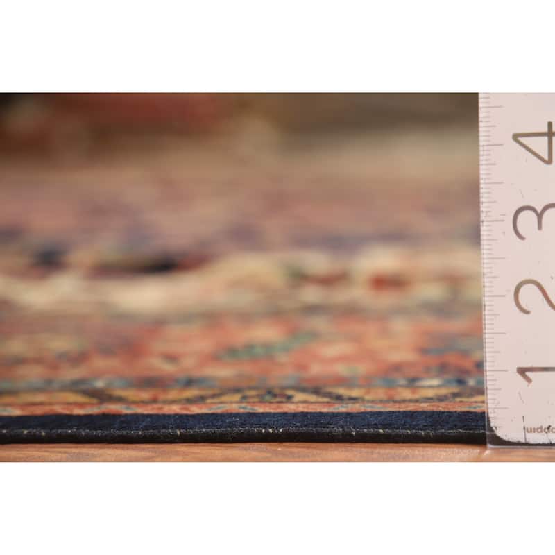 Vegetable Dye Sarouk Farahan Persian Area Rug Hand-Knotted Wool Carpet - 9'1"x 12'6"