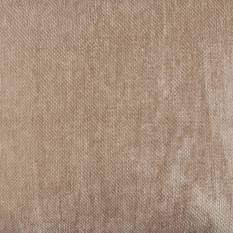 Sevita Transitional Solid Chenille Indoor Pouf