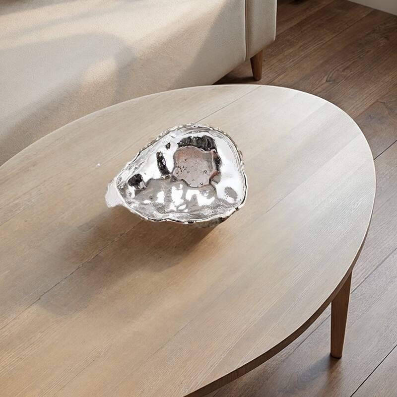 Decorative Cast Metal Dish - 5.88"L x 3.88"W x 1.13"H