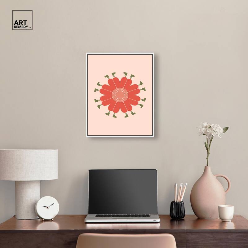 Walk in Floral Canvas by Art Remedy