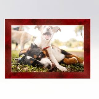 22x31 Red Picture Frame - Wood Picture Frame Complete with UV Acrylic ...