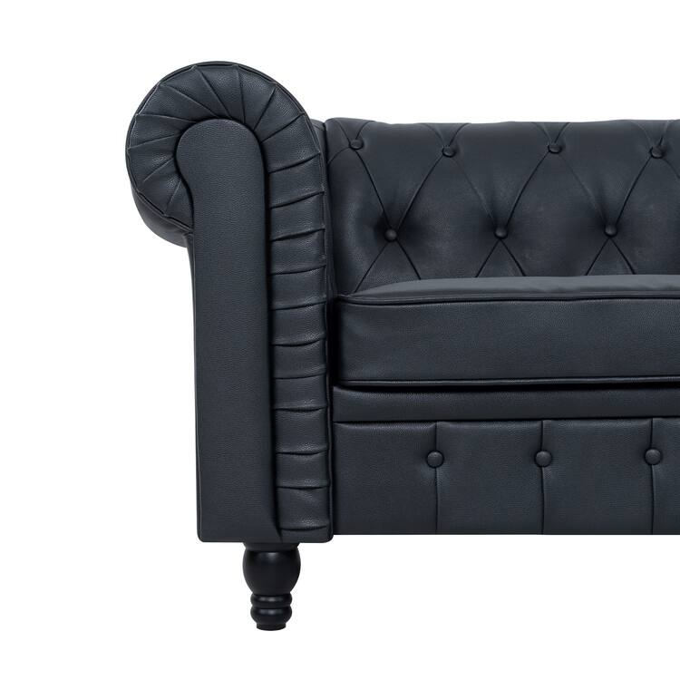 Elegance Chesterfield Sofa, Luxurious Comfort for Cozy Living Rooms, Mid-Century Modern couch, Elegance, 3-Seater Sofa