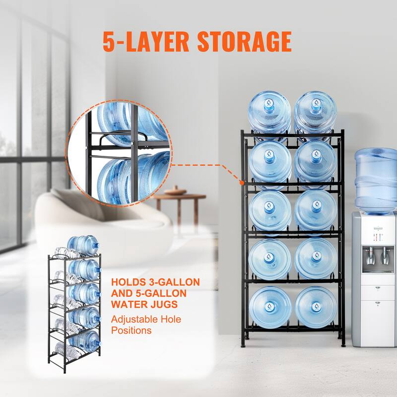 Water Jug Holder Heavy Duty Water Jug Rack for Kitchen, Office, Living Room