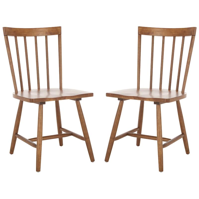 SAFAVIEH HOME Sani 35-inch Spindle Chair (Set of 2) - 17"W x 20"D x 35"H - Honey
