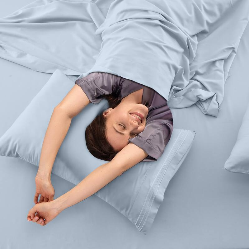 6 Piece Bed Sheet Set Deep Pocket Ultra Soft Microfiber Bedding Sheets