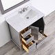 preview thumbnail 5 of 20, BATHLET 36 inch Grey Bathroom Vanity Set with Marble Top, Right Sink