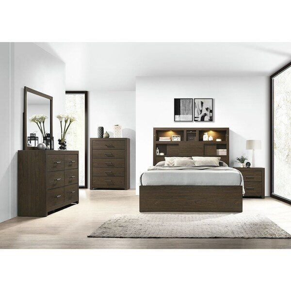 Picket House Furnishings Hendrix 2 Drawer Nightstand in Walnut