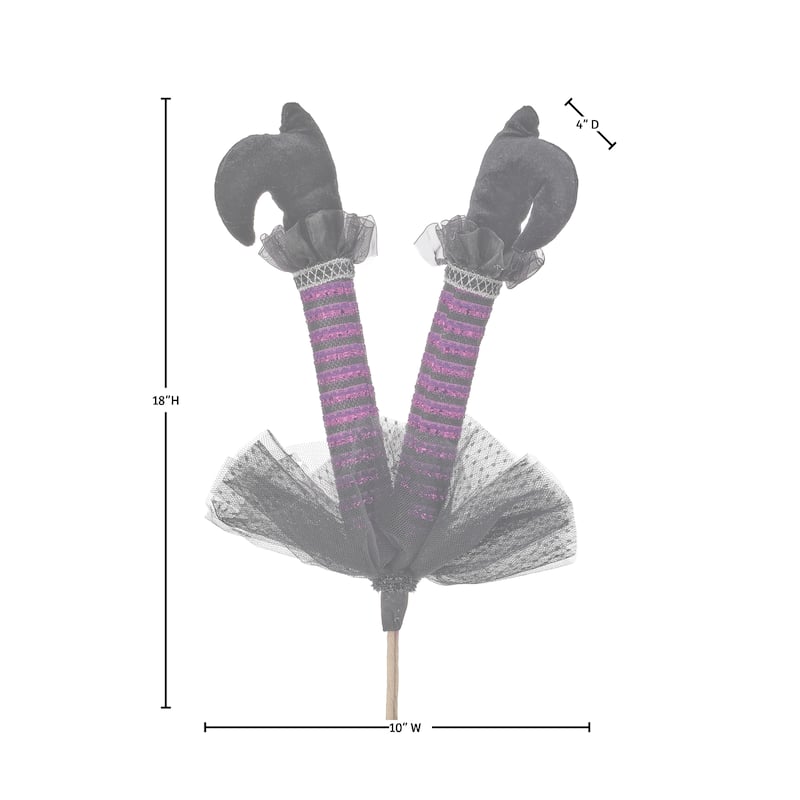 18" Witch's Legs Pick