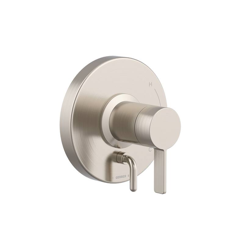 Gerber D500430TC Amalfi 1 Function Valve Trim Only with Double Lever - Brushed Nickel