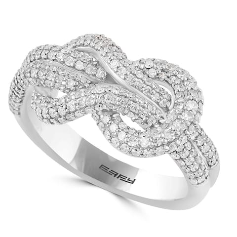 Effy Jewelry Diamond Fashion Ring in 14K White Gold, 1.06 TWC Size- 7