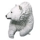 preview thumbnail 4 of 5, Design Toscano 'Brawny' Polar Bear Bench Christmas Sculpture