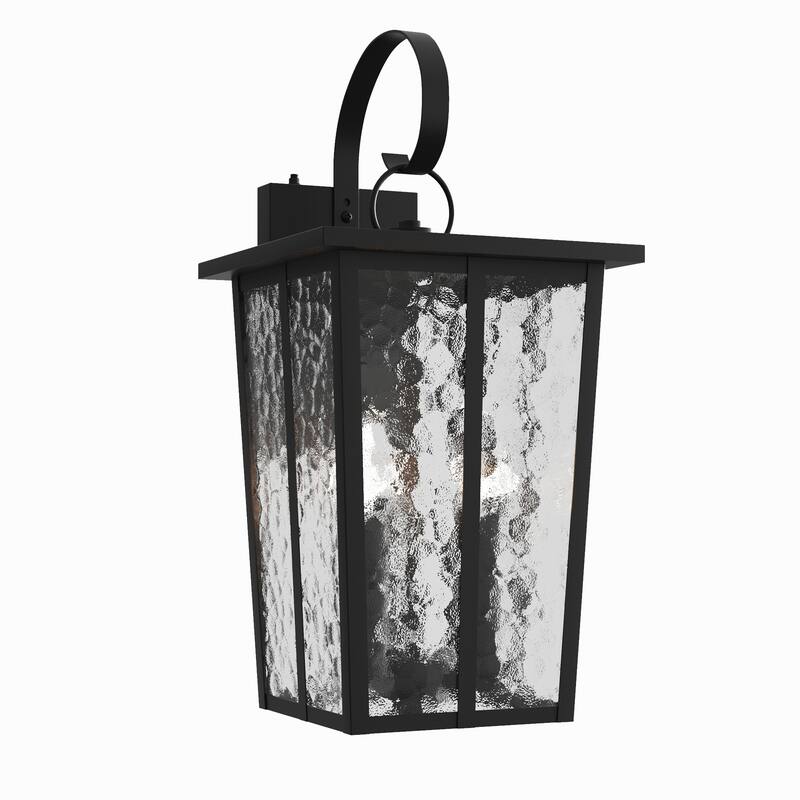 Maxax 3 - Light 18.58'' H Outdoor Wall Lantern Empire with Dusk to Dawn