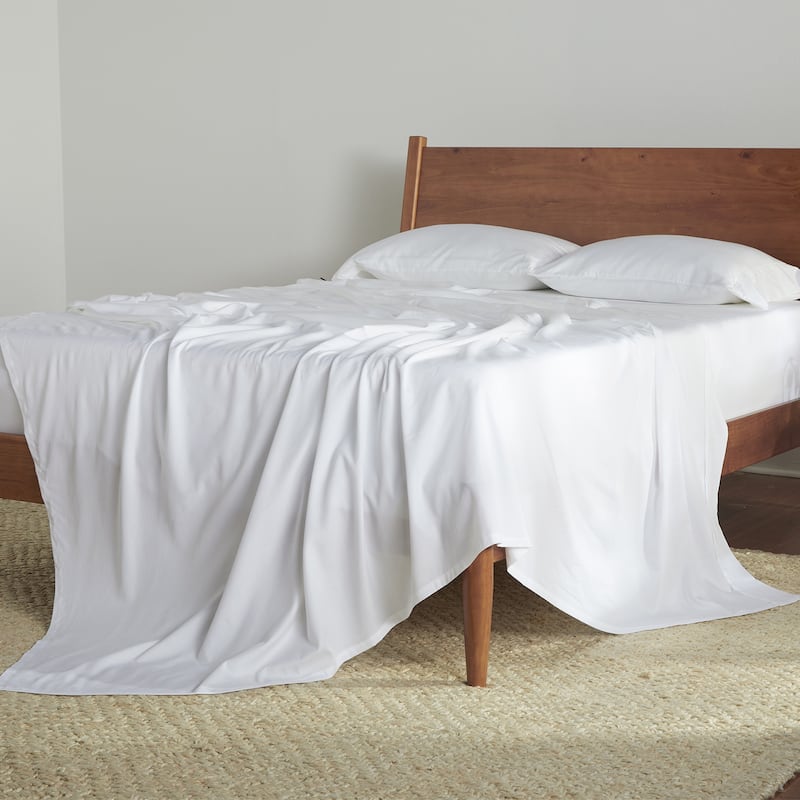 Bedgear Hyper-Cotton Bed Sheet Set - Breathable and Quick Dry - Split Head Cal King - Bright White