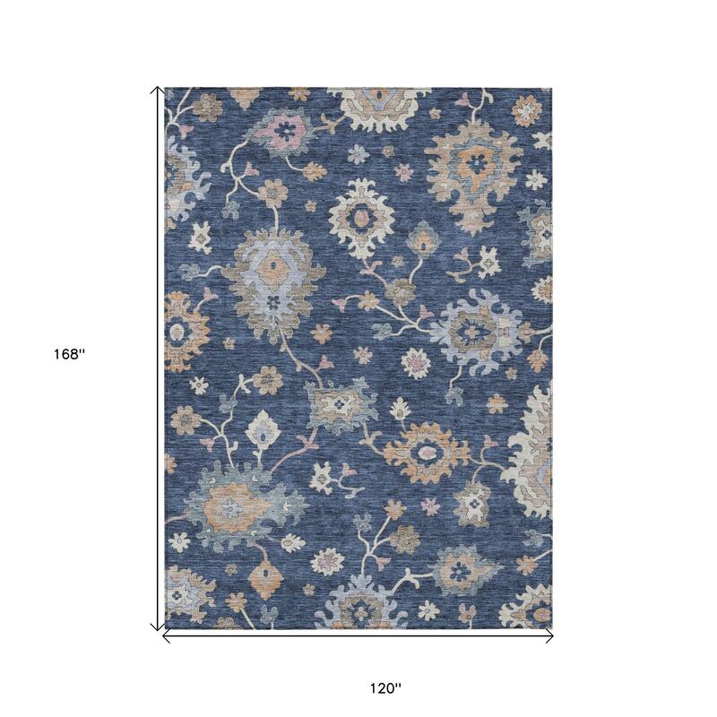 HomeRoots Floral Transitional Rectangle Outdoor Rug