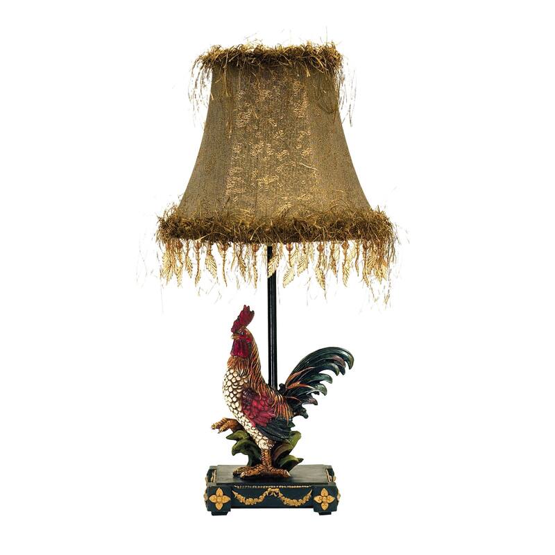Atlas Lighting Petite Rooster 19'' High 1-Light Table Lamp - Multicolor - 19 inch High