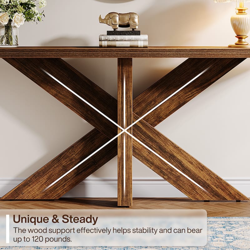 70.9" Extra Long Farmhouse Console Sofa Table for Entryway Hallway