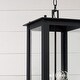 preview thumbnail 3 of 8, 11" W x 28.5" H 4-Light Outdoor Rectangular Hanging Lantern with Clear Glass - 11"W x 28.5"H