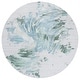preview thumbnail 26 of 28, SAFAVIEH Handmade Fifth Avenue Gabrieluta Mid-Century Modern Wool Rug 6' Round - Grey/Light Blue - Round
