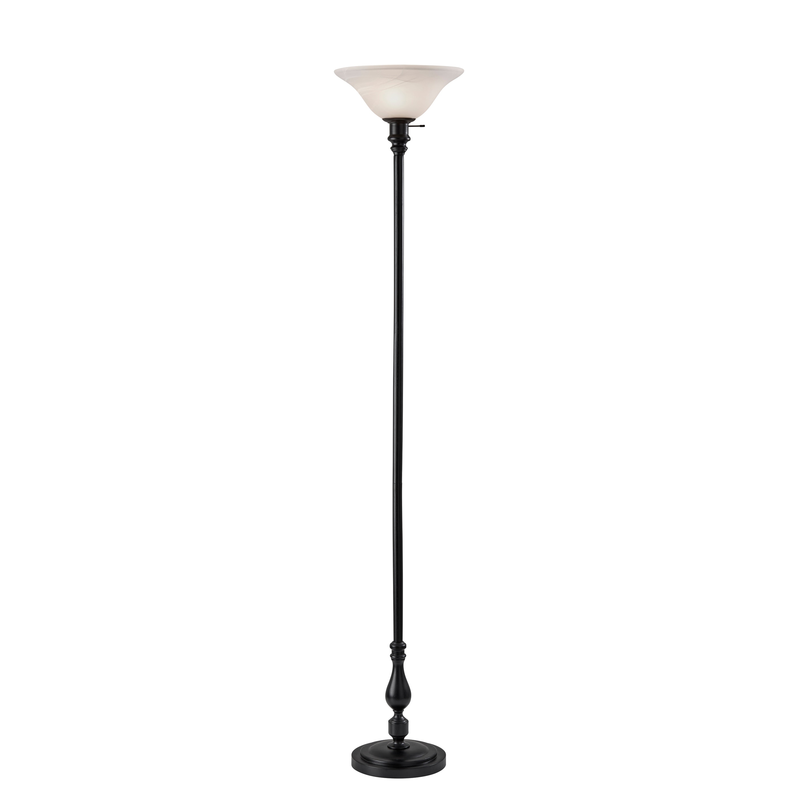 Claret Torchiere - Black Wood