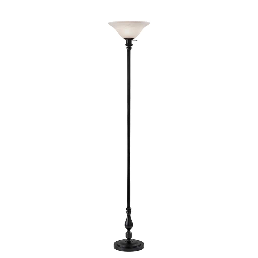 Claret Torchiere - Black Wood