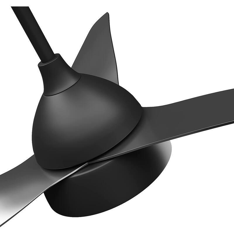 52 inch Dimmable Ceiling Fan with Remote Matte Black