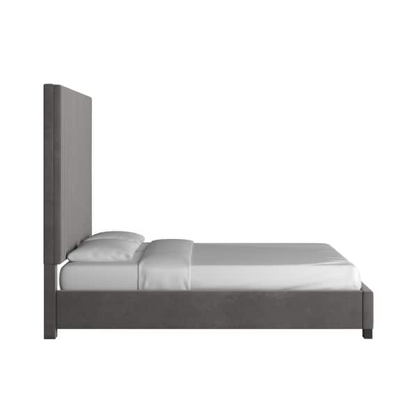 Aart Tufted Solid Wood and Upholstered Platform Bed by iNSPIRE Q Bold