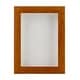 preview thumbnail 3 of 5, Warm Honey Brown Wood Shadow Box Frame with Acrylic Front - White Suede Backing, 30 Sizes