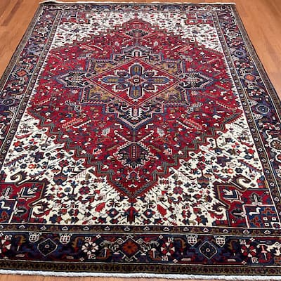 HERAT ORIENTAL Handmade Fine Heriz Rug - 8'1" x 11'4"