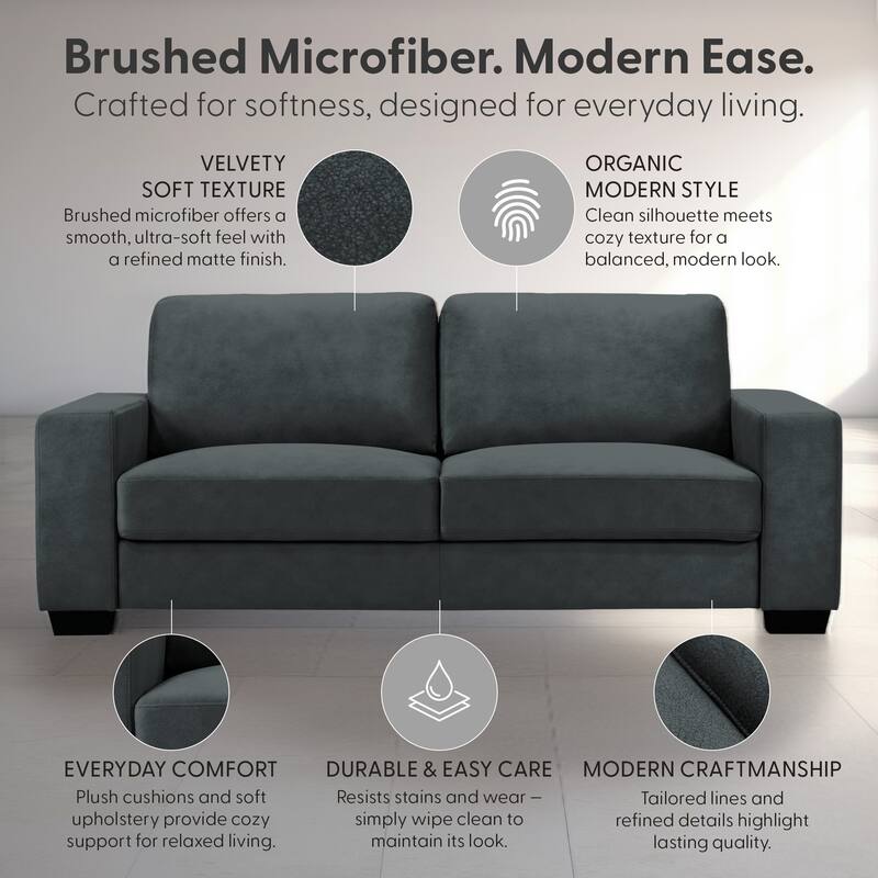 Yvonne Modern Sofa, Loveseat, Living Room Set, Upholstered Couch with Removable Cushions