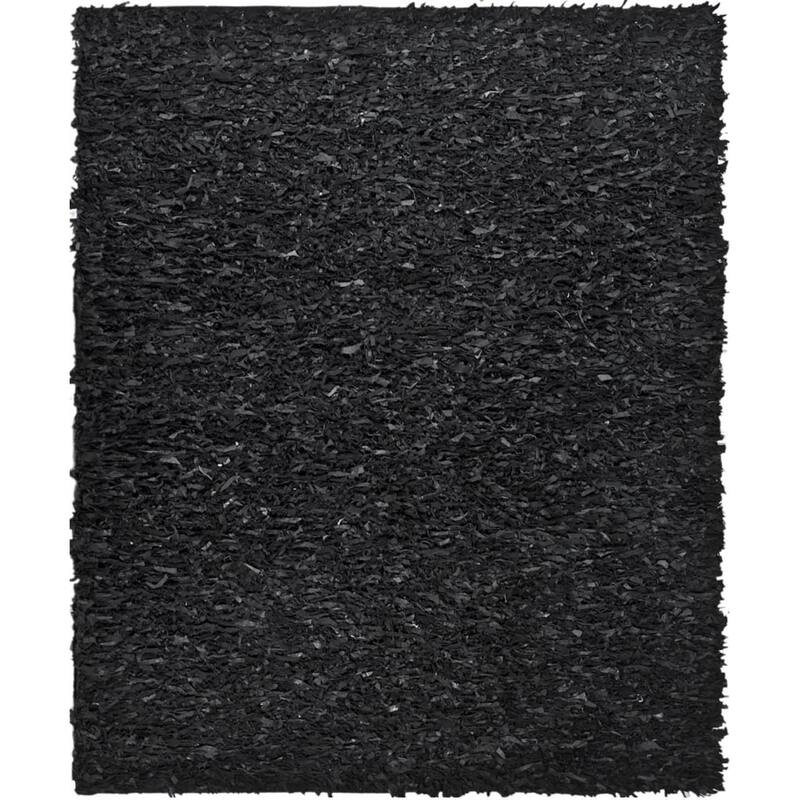 SAFAVIEH Handmade Leather Shag Carlijn Modern Decorative Rug