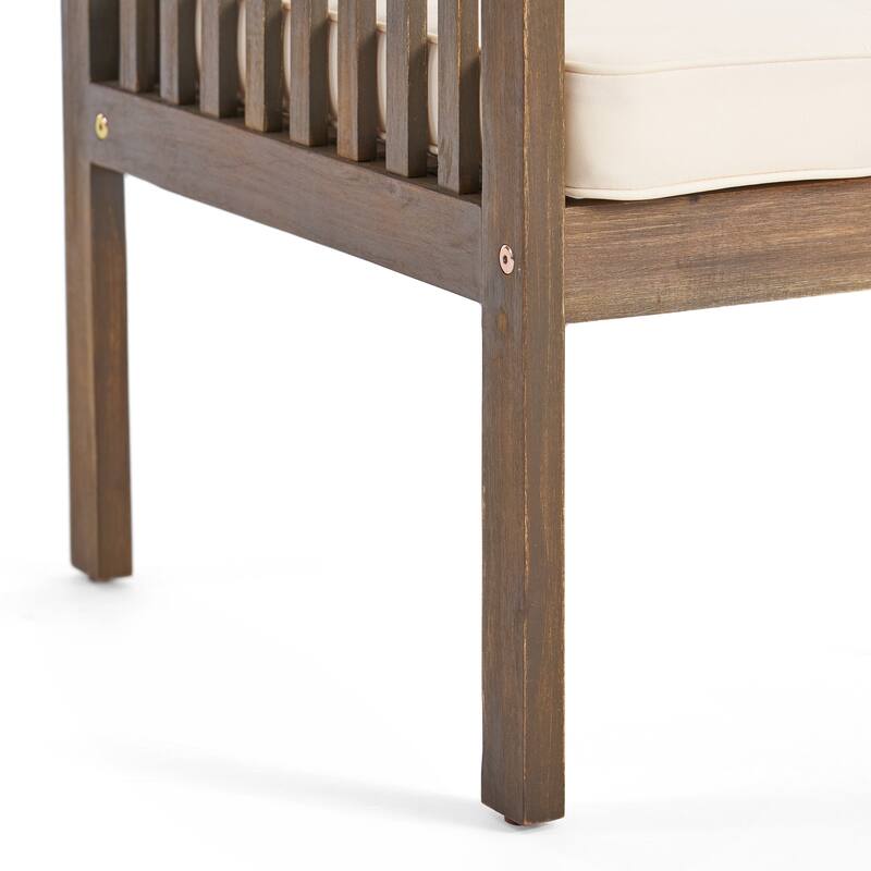 Carolina Outdoor 5-pc. Acacia Conversational Set by Christopher Knight Home