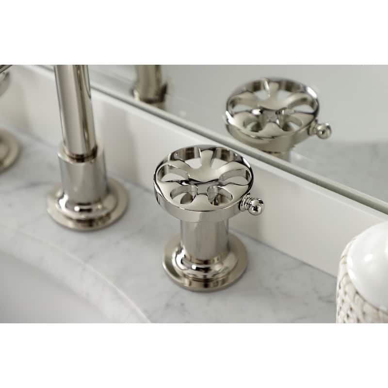 Kingston Brass Belknap Deck Mount Widespread Bathroom Faucet
