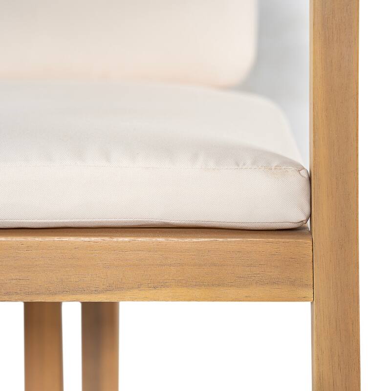 Christopher Knight Home - Outdoor Acacia Wood Dining Chairs with Cushions - Set of 2