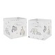 preview thumbnail 1 of 2, Jungle Safari Animals Foldable Fabric Storage Bins Taupe Black and White Gender Neutral Elephant Wildlife Adventure Serengeti
