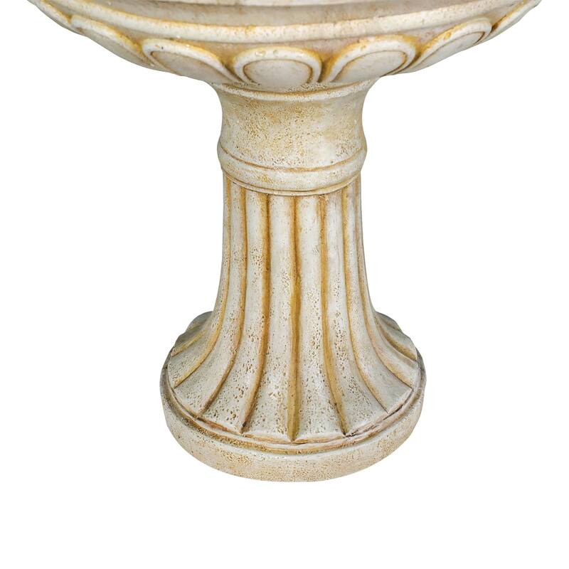 SunJet 40.5" Tall 3-Tier Pagoda Concrete Water Fountain - 40.5'' H X 25'' W X 25'' D