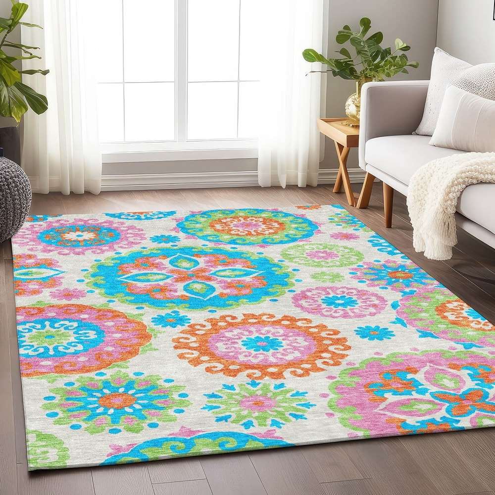 Premium Washable Super Soft Boho Suzani Mayfield Rug