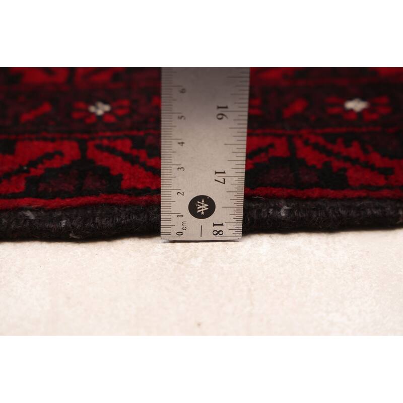 ECARPETGALLERY Hand-knotted Teimani Red Wool Rug - 3'3 x 6'2