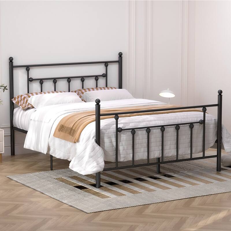 Javlergo 3-Piece Bedroom Sets with Metal Platform Bed Frame and Nightstand Set of 2