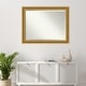 preview thumbnail 31 of 35, Beveled Bathroom Wall Mirror - Parlor Gold Frame