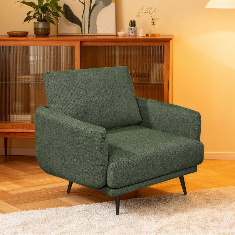 Karaka 37.5"W Oversized Armchair Leisure Sofa Accent Chair - Green