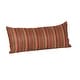 preview thumbnail 8 of 43, Sunbrella 22 x 9 striped lumbar pillow Dorsett Cherry