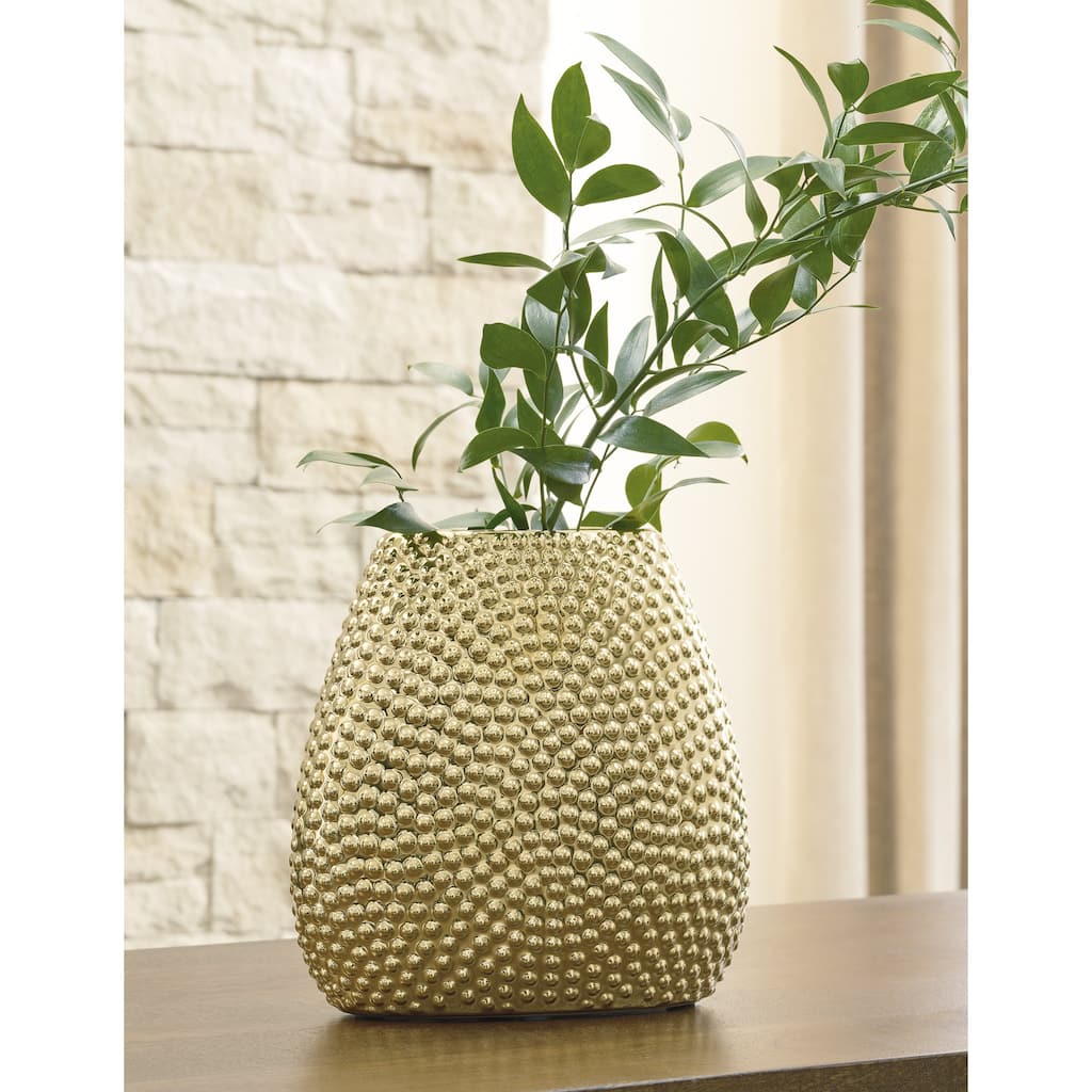 Signature Design by Ashley Efim Gold Vase