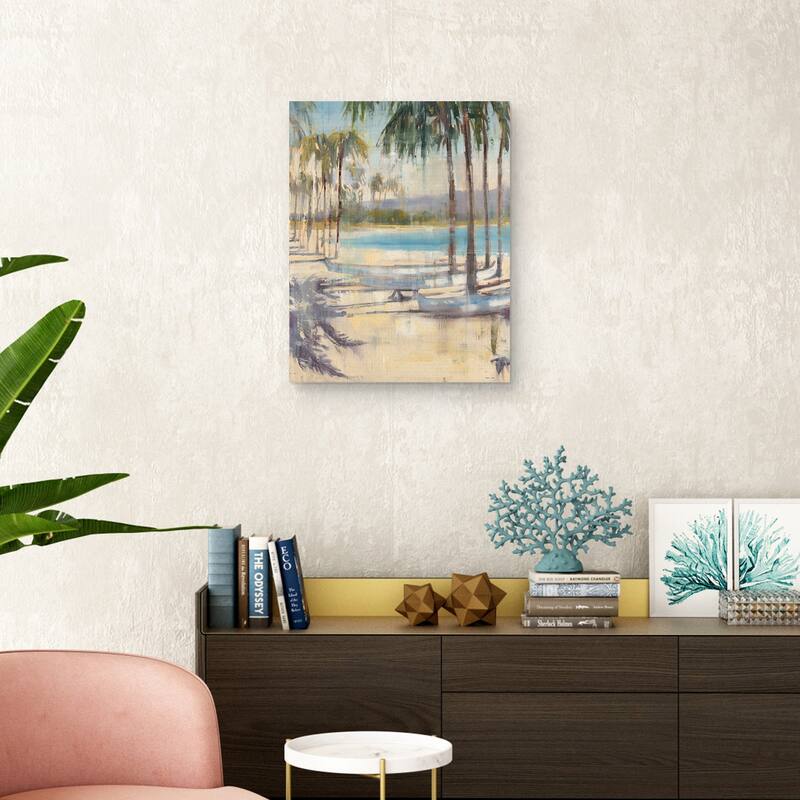 Ocean Palms by Joseph Cates Canvas Art Print