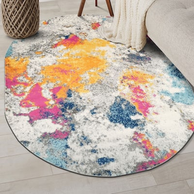 World Rug Gallery Abstract Contemporary Area Rug