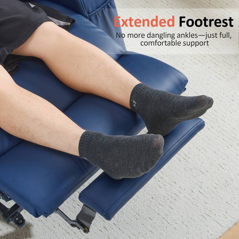 MCombo Electric Power Lift Recliner Chair Sofa with Massage and Heat, 3 Positions, USB Ports, Faux Leather 7040