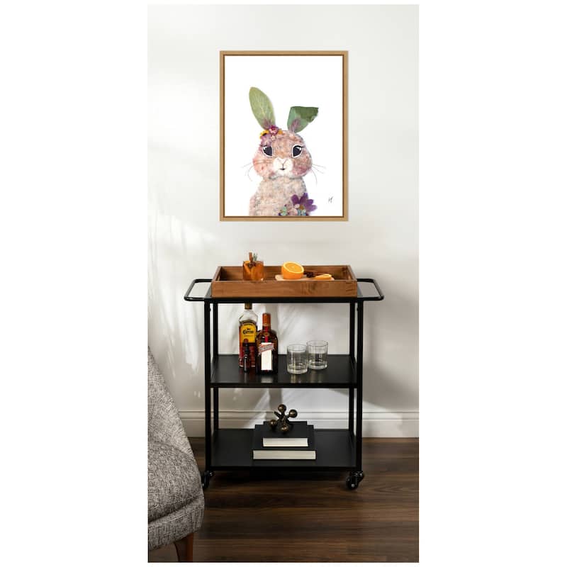 Kate and Laurel Bunny by Madeline Jeppesen Framed Canvas Wall Art Print