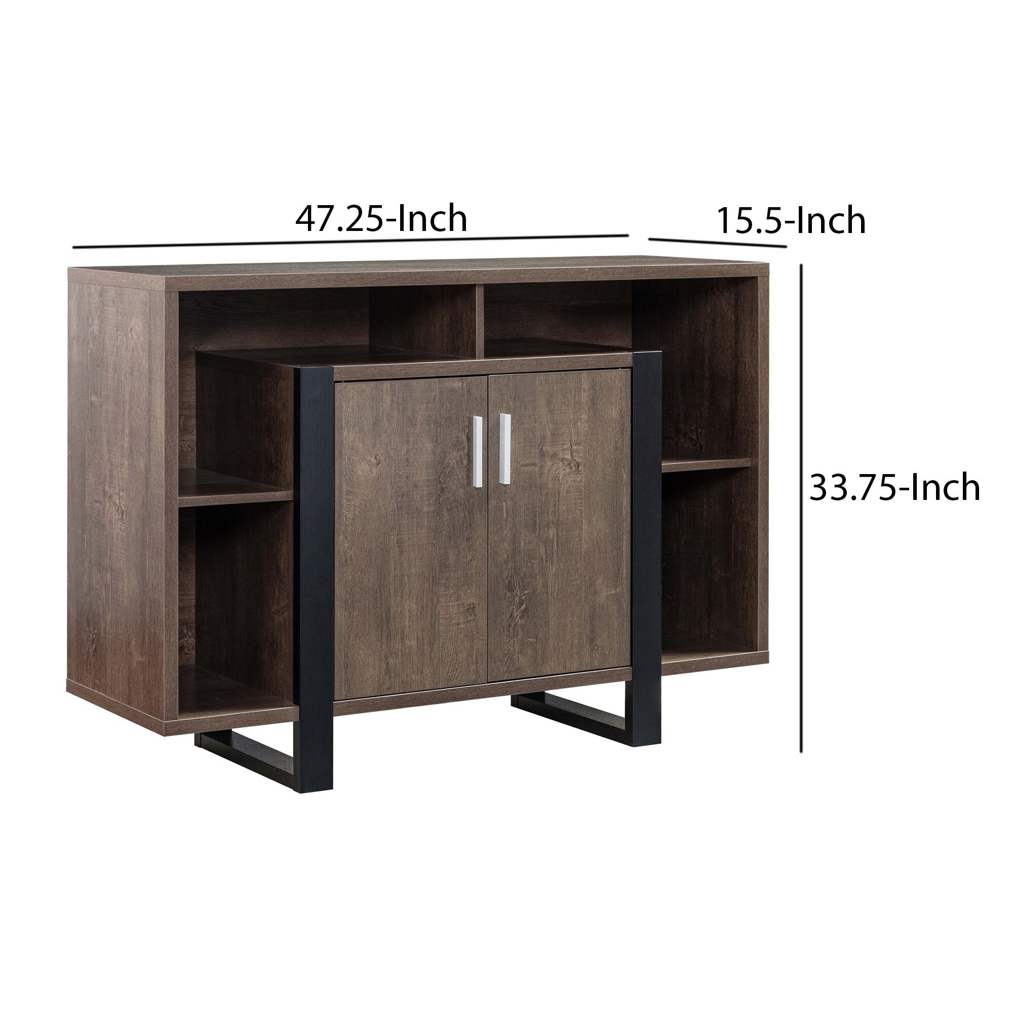 Wood Buffet Sideboard Console,1 Cabinet,Sled Base