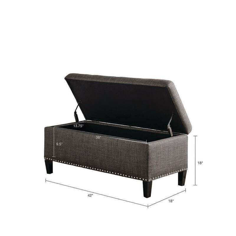 Stylish Mid-Century Modern Upholstered Tufted Storage Bench - Perfect for Versatile Spaces