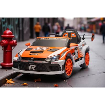 12V Kids Ride On Car with Remote Control, Dual 30W Motors, Music, LED Lights, Seat Belt & Shock Absorbers, Ages 5-8